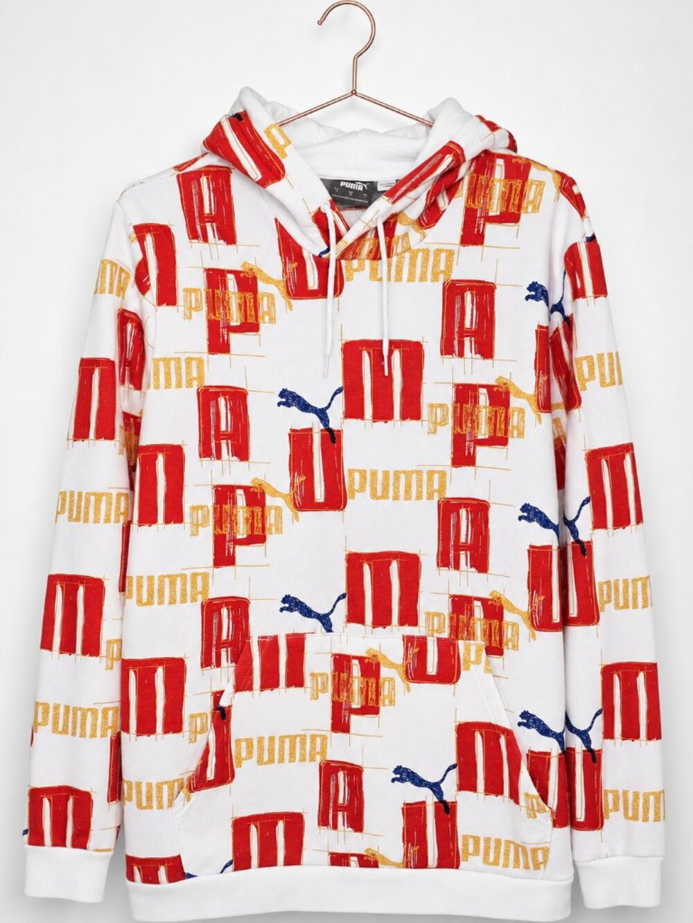 PUMA ESS+ Logo Lab AOP Multicolour Hoodie Men’s Size L